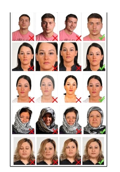 Biyometrik Vesikalık Fotoğraf 12 Adet