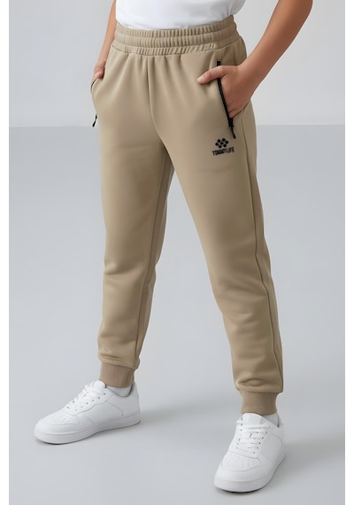 Tommylife Standart Fit Basic 2li Paket Siyah-koyu Bej Erkek Çocuk Eşofman Alt - 64042 Siyah - Taş