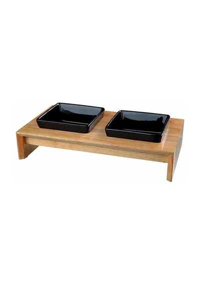 Trixie Kedi Ve Köpek Mama Su Kabı Seti 2x0.2 Lt 28x5x15 Cm