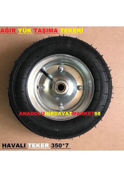 Ağir Yük Taşima Tekeri 300Kg Havali Teker El Arabasi Tekeri 350 7