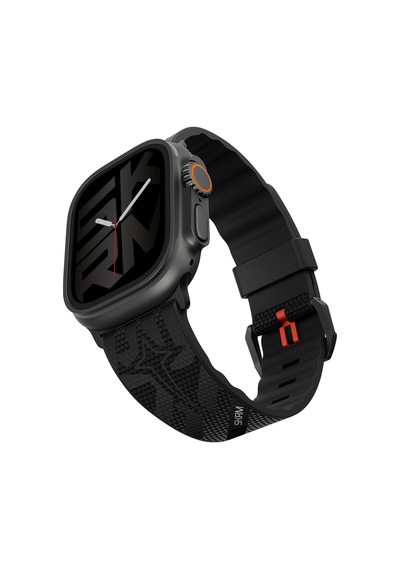 Watch 12 46mm Uyumlu Skinarma Phantom Serisi Silikon Kordon Siyah