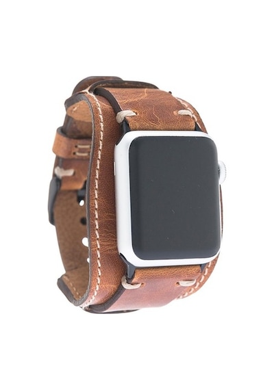 Bouletta Watch Uyumlu Deri Kordon 42-44-45Mm Cuff V18 Pulsa