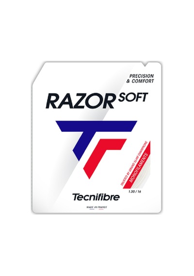 Tecnifibre Razor Soft 16/1.30 Beyaz Tekli Kordaj 04gras130w