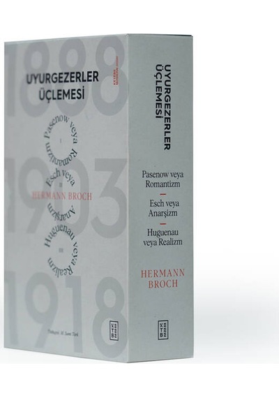 Uyurgezerler Üçlemesi Seti - 3 Kitap Takım - Kutulu - Hermann Broch - Ketebe