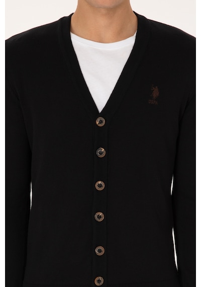 U.s. Polo Assn. Erkek Siyah Hırka Triko 50313702-vr046 Siyah
