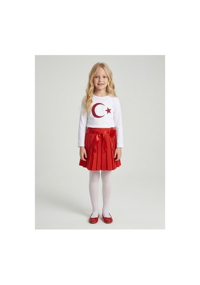 Çlm Store Uzun Kollu Ayyıldızlı Tişört Ve Kırmızı Etek Kırmızı1 Kırmızı1 Çlm Store Uzun Kollu Ayyıldızlı Tişört Ve Kırmızı Etek Kırmızı1 Kırmızı1