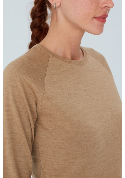 Peraluna Vanessa Pullover Merino Yünlü Yanları Yırtmaçlı Ince Kadın Triko Kazak Camel Melanj-camel Camel Peraluna Vanessa Pullover Merino Yünlü Yanları Yırtmaçlı Ince Kadın Triko Kazak Camel Melanj-camel Camel