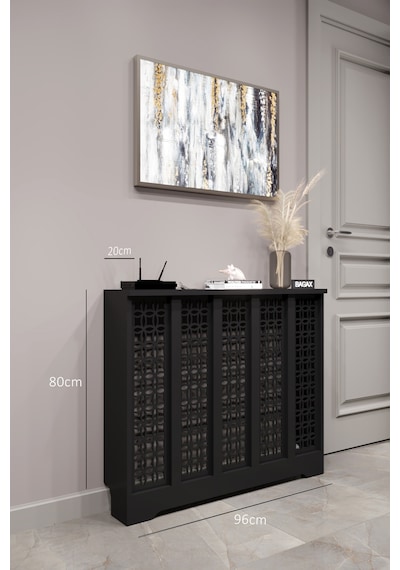 Dekoratif Petek Dolabı Kalorifer Peteği Kapatma Ünitesi Modern Tasarım İç Ölçü 96 Cm Dış Ölçü 100 Cm Petek 96 Siyah D1 Dekoratif Petek Dolabı Kalorifer Peteği Kapatma Ünitesi Modern Tasarım İç Ölçü 96 Cm Dış Ölçü 100 Cm Petek 96 Siyah D1