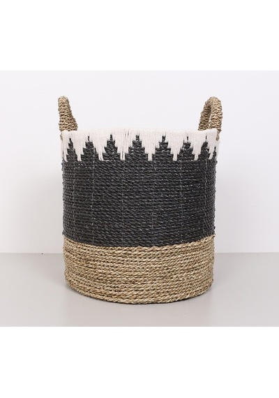 Çeşme 36x35x43 Cm. Muz Lifi El Yapımı Sepet L Mix