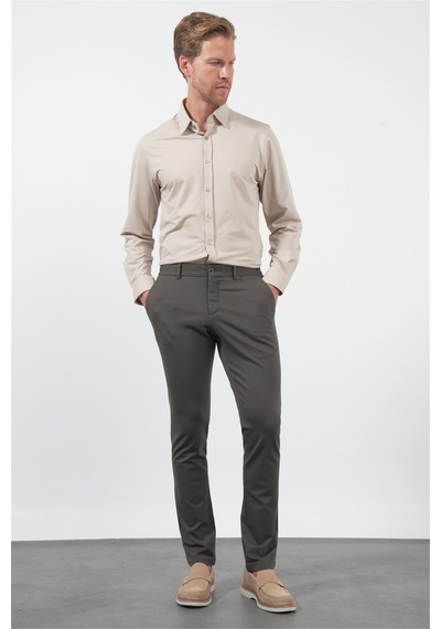 İmza Haki Yan Cep Slim Fit Esnek Jogger Pantolon 1003260274