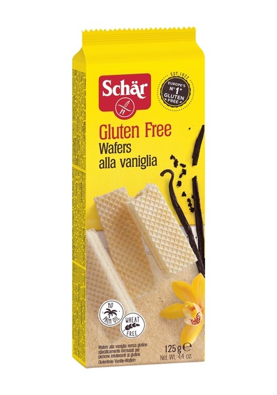 Schar Glutensiz Gofret 125g Vanilyalı - Lezzetli Atıştırmalık 2'li Ekonomik Paket - 2 Adet Tarı