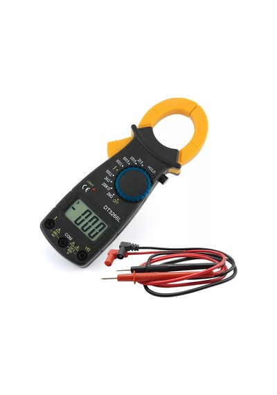 Dt3266l Dijital Mini Pensampermetre Multimetre Akım Ölçer Ölçü Aleti Ac/dc Voltaj Direnç Test Cihazı Lcd Ekranlı Akıllı Elektrik Test Cihazı Kablo Ölçüm Probu Dahil Profesyonel Tamir Seti