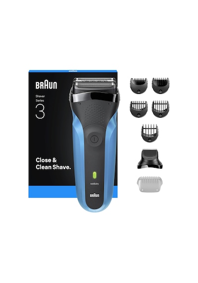 Braun Series 3 Elektrikli Sakal Şekillendirici Ve Tıraş Makinesi, Islak Ve Kuru, 310bt 1 Saat