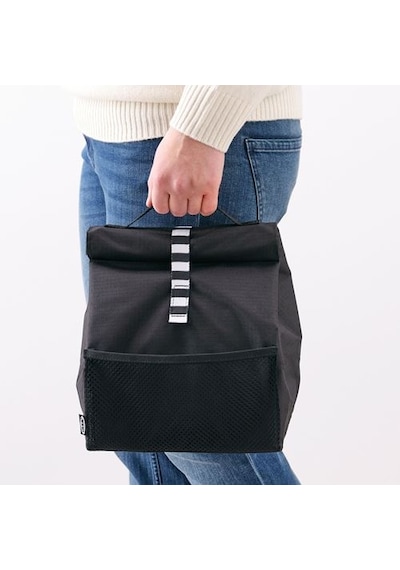 Yemek Çantası Siyah 22x17x35 cm MeridyenDukkan Asılabilir Yemek Çantası Maks.5 kg