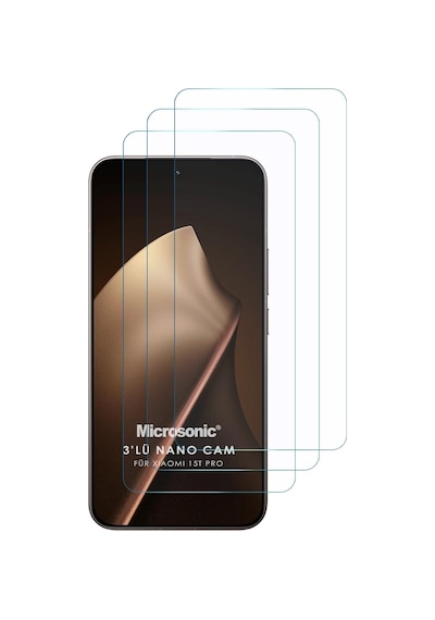 Microsonic Xiaomi 15t Pro Screen Protector Nano Glass Cam Ekran Koruyucu 3 Lü Paket