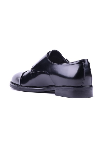 Shoetyle - Hakiki Açma Deri Siyah Renk Günlük Erkek Ayakkabı - 250-2379-1536