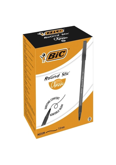 Bic Round Stick Tükenmez Kalem 60'lı Kutu