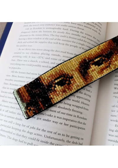 Mona Lisa Kanaviçe Kitap Ayracı
