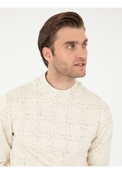 Pierre Cardin Erkek Ekru Sweatshirt 50292470-vr019 Ekru