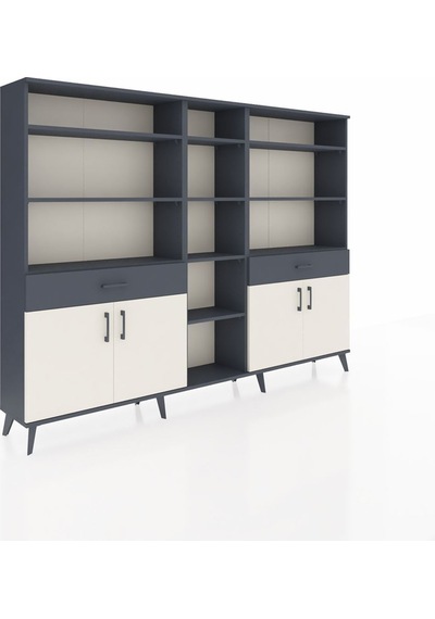 Arges Dolap 12 Raflı 2 Çekmeceli 4 Kapaklı 220x30x163 Antrasit-aytaşı/antrasit Aytası/antrasıt - Antrasıt Arges Dolap 12 Raflı 2 Çekmeceli 4 Kapaklı 220x30x163 Antrasit-aytaşı/antrasit Aytası/antrasıt - Antrasıt