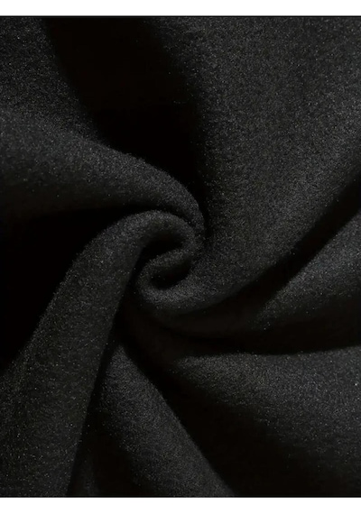 Medinenur Kelebek Desenli Kapüşonlu Cepli Sweatshirt Siyah
