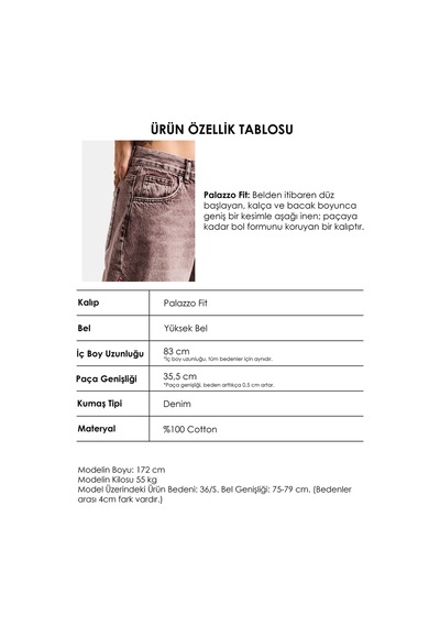 Itsbasic Kadın Kot Rengi 4s6-157 Palazzo Fit Gül Dantel Detaylı Özel Tasarım Denim Jean Mavi Itsbasic Kadın Kot Rengi 4s6-157 Palazzo Fit Gül Dantel Detaylı Özel Tasarım Denim Jean Mavi