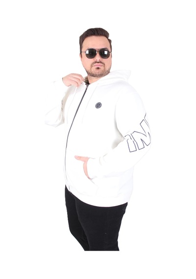 Moc Grande Mocgrande Büyük Beden Kapüşonlu Fermuarlı Sweat Double Face Ossi 25705 Ekru Ekru Moc Grande Mocgrande Büyük Beden Kapüşonlu Fermuarlı Sweat Double Face Ossi 25705 Ekru Ekru