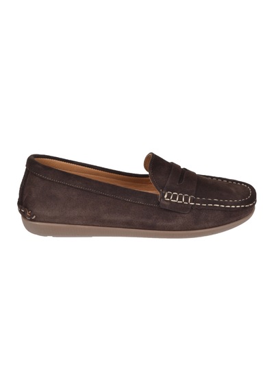 Floor Hakiki Deri Makosen Kadın Ayakkabı Mak-e38 Kahve Süet