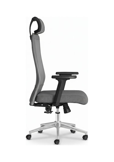 Upstyle Yamaç Başlıklı Ergonomik Çalışma Ve Yönetici Koltuğu Gri 66 125 65 Cm