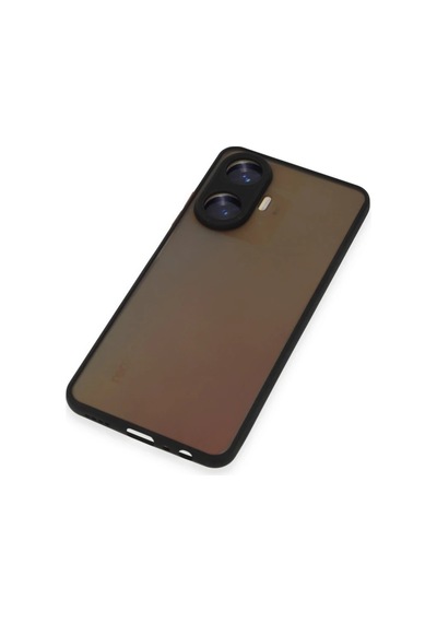 Realme C55 Kılıf Montreal Silikon Kapak - Siyah 0.2M-Çok Renkli