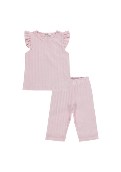 Civil Girls Kaprili 2-5 Yaş Pijama Takımı - Pembe