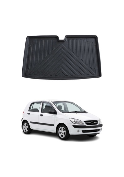 Hyundai Getz Hb 2003-2006 Arası Uyumlu Araca Özel Kauçuk Tpe Bagaj Havuzu Siyah