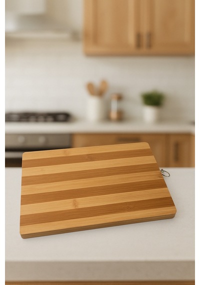 Bambu Kesim Panosu - Bambu Kesim Tahtası 30 Cm X 20 Cm Kesme Tahtası Bambu Bej Diğer