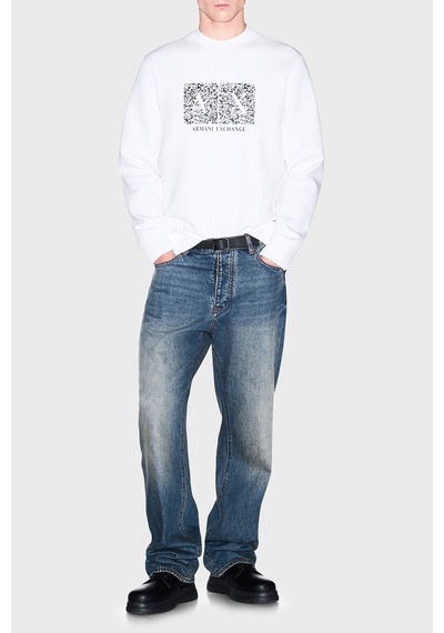 Armani Exchange Pamuk Karışımlı Regular Fit Bisiklet Yaka Sweat Erkek Sweat Xm002888 Af10818 U0009 Beyaz Armani Exchange Pamuk Karışımlı Regular Fit Bisiklet Yaka Sweat Erkek Sweat Xm002888 Af10818 U0009 Beyaz