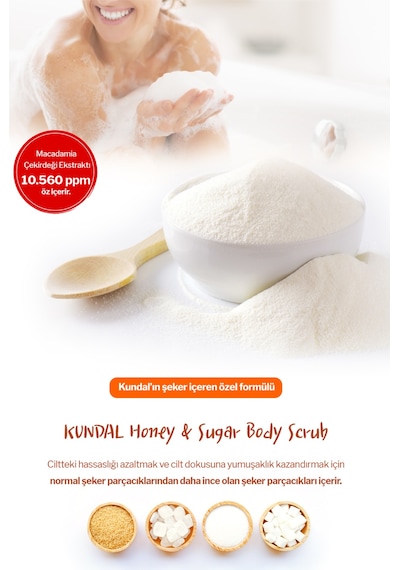 Kundal Macadamia & Sugar Cherry Blossom Body Scrub 550 G