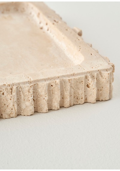 Bella Maison Ephesus Traverten Dekoratif Tabak Naturel 14x27 Cm