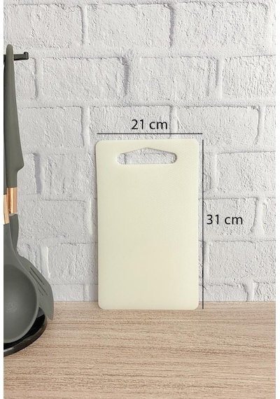 Kesme Tahtası Plastik Beyaz 21x31 cm