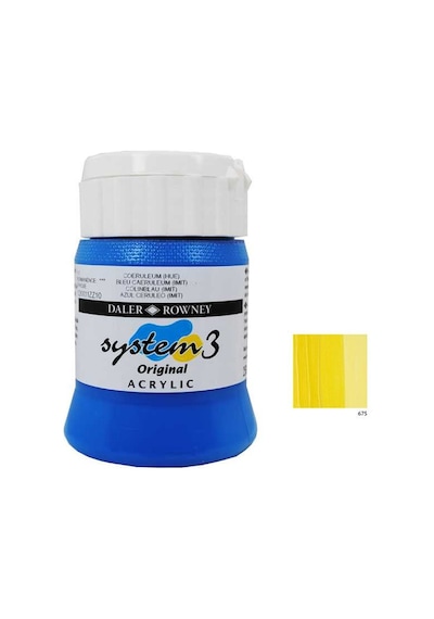 Daler Rowney System 3 Akrilik Boya 500Ml - Process Yellow 675