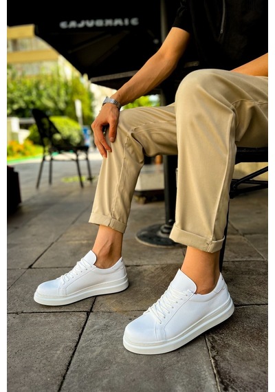 Aymood Mn979 - Santoni Crt Spor Erkek Ayakkabı Beyaz