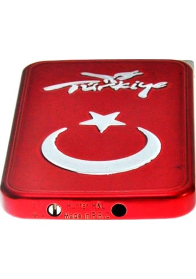 Kişiye Özel İsimli Kırmızı Türk Bayrağı Çakmak Aynalı Çakmak Türkiye Ay Yıldız Kırmızı