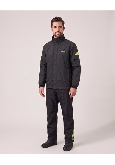 Durt Drycore 2'li Set Siyah Motosiklet Yağmurluğu