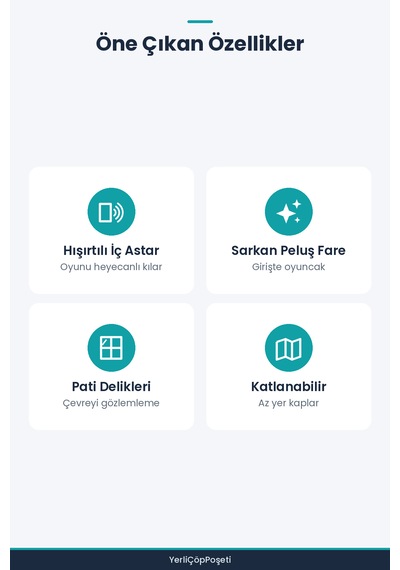 Hışırtılı Kedi Oyun Tüneli Katlanabilir