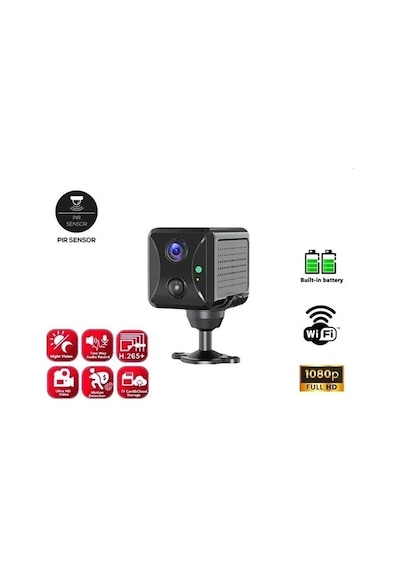 Mini Pır Sensörlü Aılamalı Sesli Konuşmalı 1080p Hd Wifi Kamera