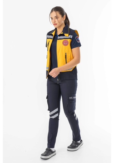 112 Acil Tıp Teknisyeni Yelek Reflektörlü Unisex Att004 Çok Renkli