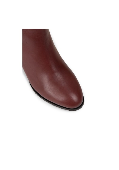 Deery Kadın Hakiki Deri Bordo Fermuarlı Bot - A3324zbrdc01 Bordo