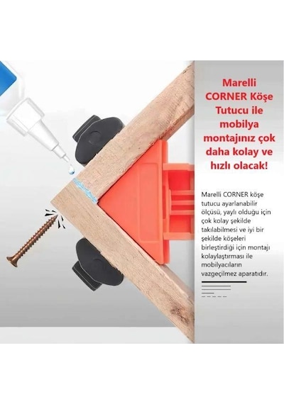 Marelli Corner Köşe Tutucu Köşe Birleştirme Aparatı, Köşe Mengenesi