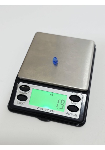 Faset Kesim Doğal Mavi Safir Taşı 1,9 Karat S027