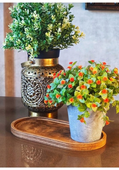 Ahşap Stand 27cm 12cm Amber Sıvı Sabunluk&yağdanlık Yağlık Stand Altlık Çok Amaçlı Stand Altlık Ahşap Ahşap