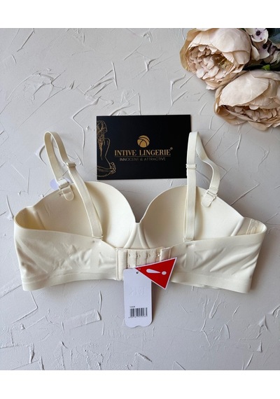 Lady Baby Straplez Kesim Destekli Dikişsiz Balensiz Toparlayıcılı Ekru