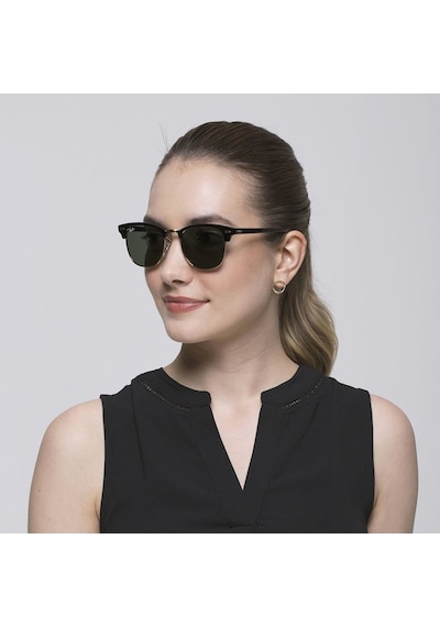 Mobgift Rb Clubmaster Unisex Güneş Gözlüğü Siyah